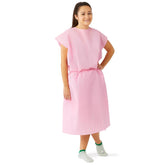GOWN,PATIENT,MULTI LYR,SLVLESS,PINK,REG